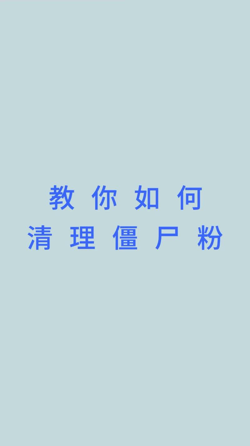 快手清理僵尸粉丝_快手僵尸粉_快手如何移除僵尸粉